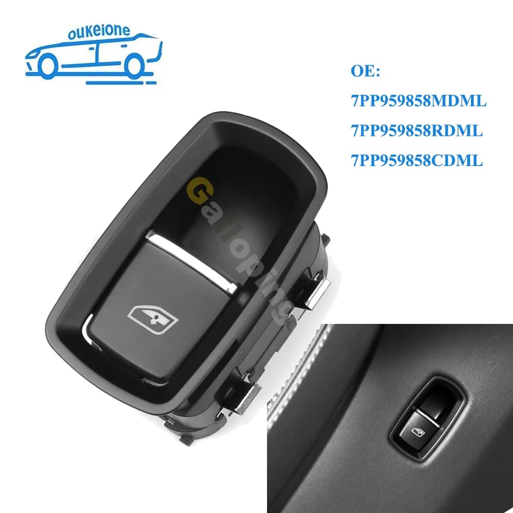 Per Porsche Cayenne Panamera Macan Cayman 911 991 981 970 958 Pulsante interruttore finestrino laterale passeggero 7PP959858MDML / RDML/CDML