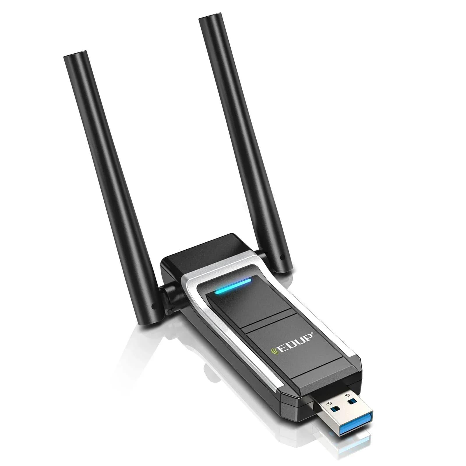 EDUP Adattatore Wifi USB 1300Mbps Wireless Wifi Soft AP Dual Band Scheda di rete Dongle WiFi Ricevitore antenna esterna per PC
