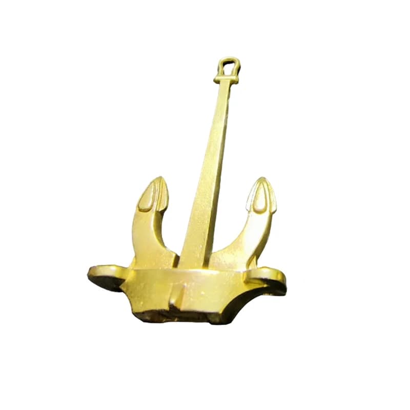 1PCS Ottone simulato Sala Ancoraggio Ancoraggi mobili Lunghezza asta 48mm Miniscale Accessori per navi per modelli di barche RC Decorazione statica