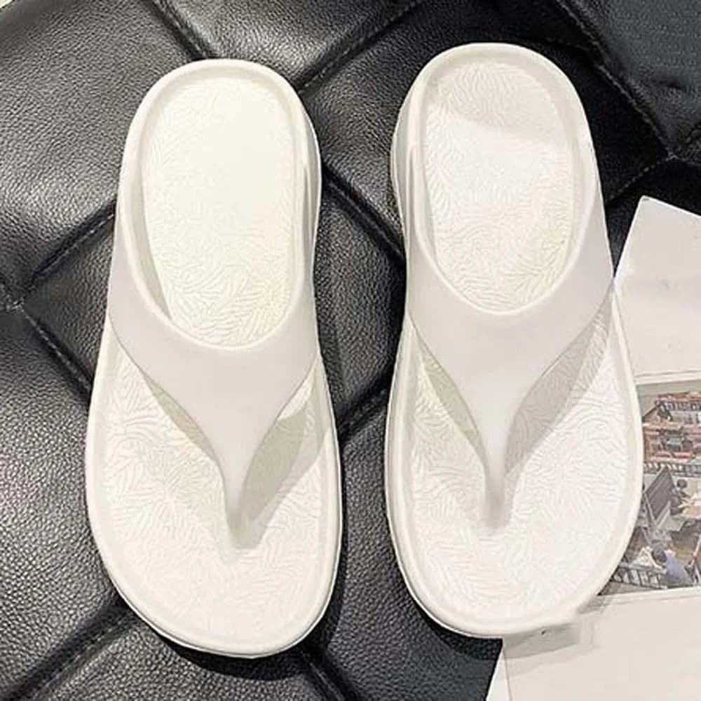 Sandali con Suola Morbida Antiscivolo, Ciabatte in EVA Resiliente e Ispessita, Eleganti Infradito Monocolore per Vacanze e Viaggi