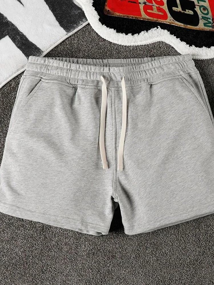 Pantaloncini Estivi da Uomo per Fitness e Allenamento, Stile Americano, in Puro Cotone Elastico, Casual, Colorati, Lunghezza Tre Quarti