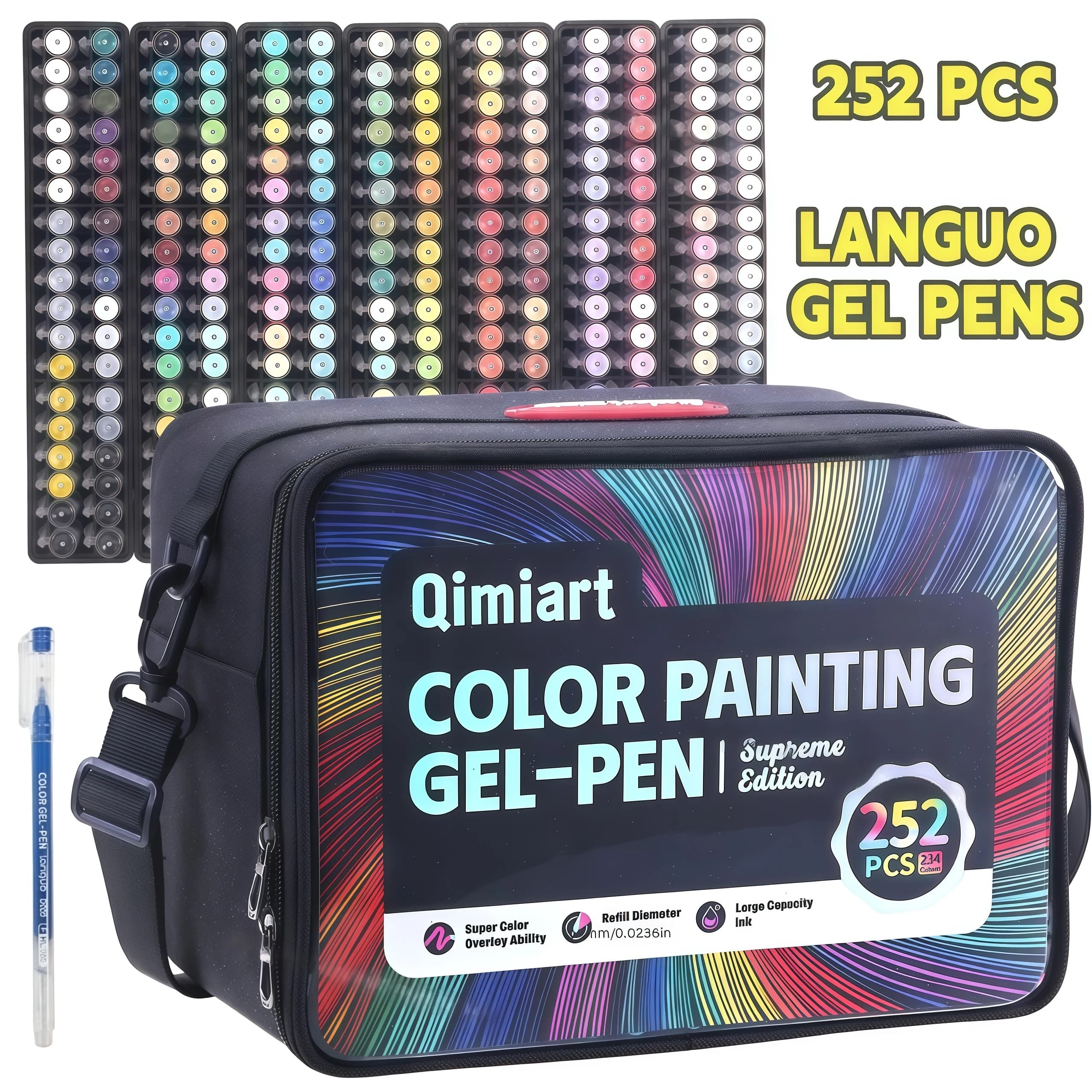 Set di penne gel LANGUO 234 colori | Multiuso per Disegno, Lavoro d'Ufficio, Confezione Regalo - Ideale per Progetti Artistici Professionali