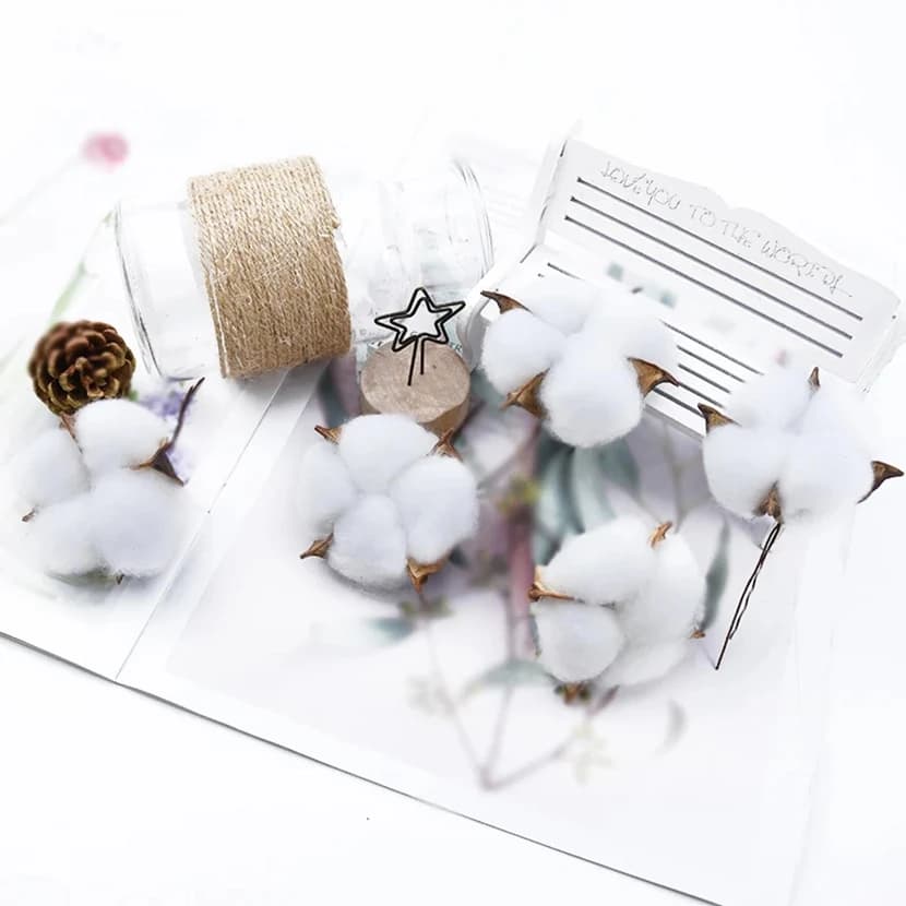 50/100 Pezzi Fiori Artificiali, Decorazioni in Cotone, Ghirlande per Matrimoni, Decorazioni per la Casa, Regali Fai-da-Te per la Festa della Mamma, Accessori all'Ingrosso