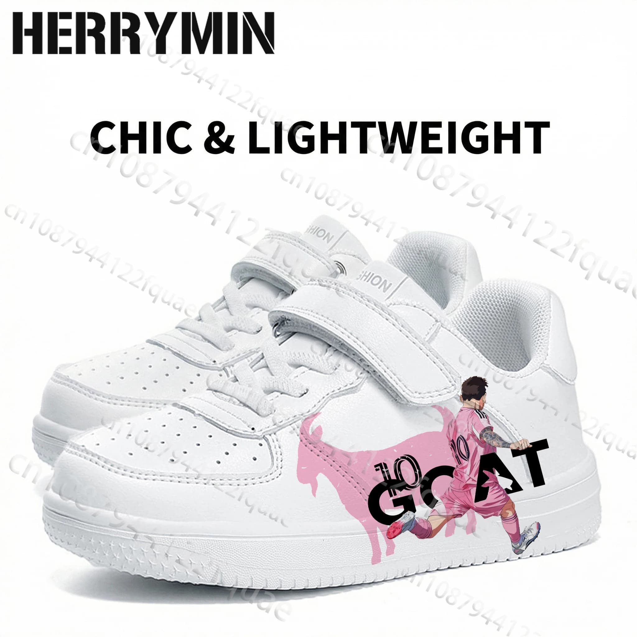 Scarpe da Calcio 2026 10 GOAT Argentina Genitore-Figlio Donna Ragazzi Ragazze Semplici Popolari Sneakers Bianche con Lacci