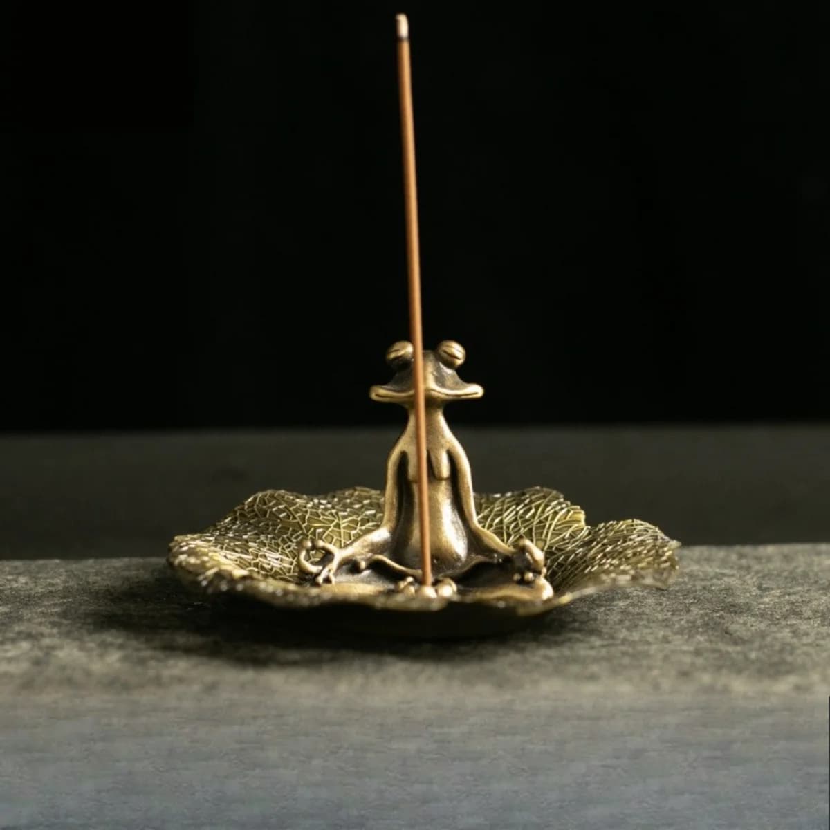 Portaincenso Retrò in Rame, Ornamenti Zen a Forma di Rana, Rana da Tè in Rame Puro Solido, Portaincenso Creativo