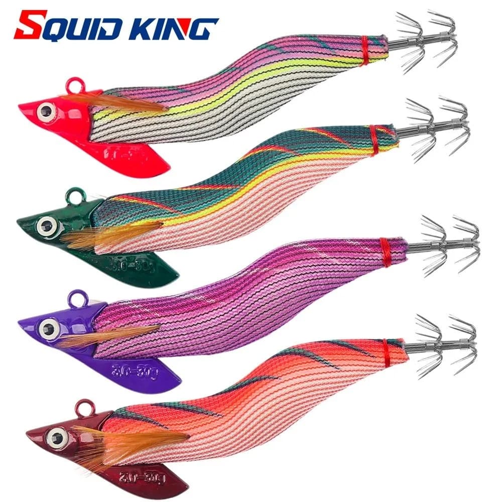 Egi 3.0 30g Gancio Calamari Esca Sycamore Polpo di legno Design Esche artificiali Forma di seppie Esche da jigging Pesca in mare all'ingrosso