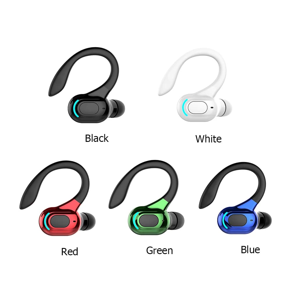 Waterproof Hanging Ear Earbuds Bluetooth-compatible Wireless Business Headset Noise Cancelling Sports Earphone