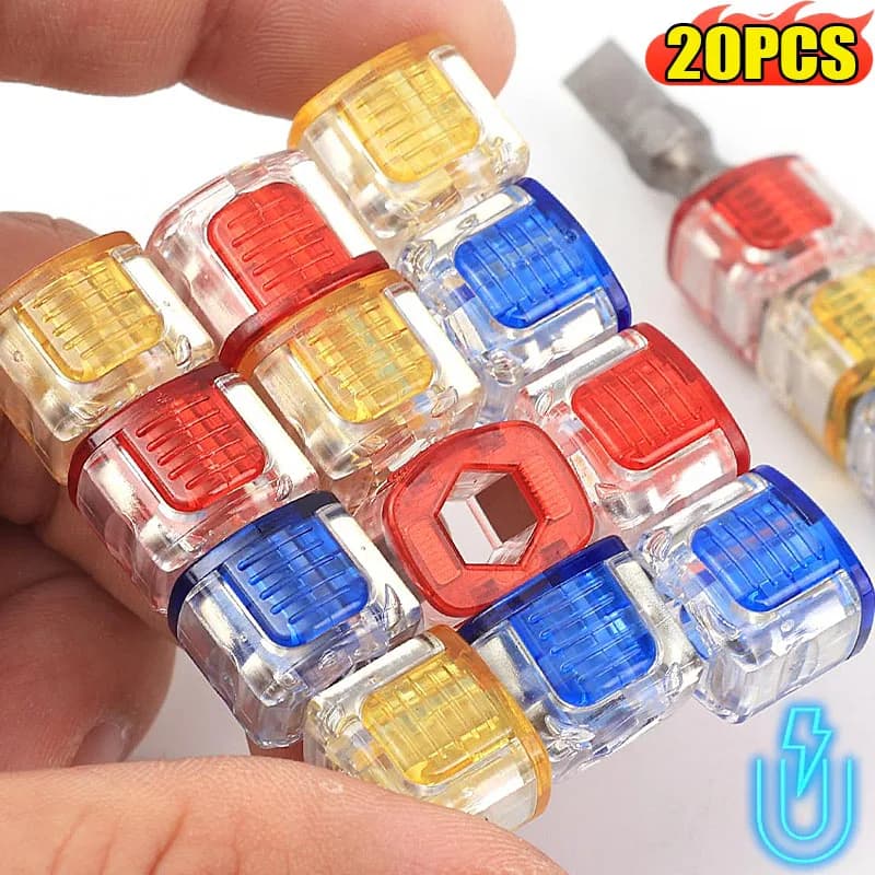20/1 pz Mini Magnetizzatore Potente per Cacciavite Elettrico, Punte da Trapano, Bobina Magnetica Colorata, Anelli Magnetici Potenti, Strumenti di Smagnetizzazione
