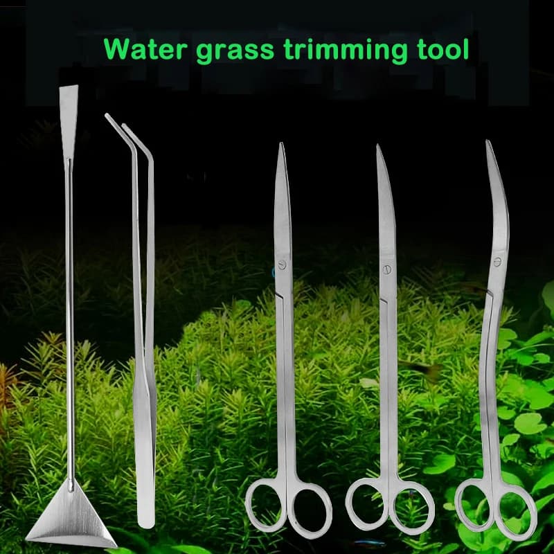 Stainless steel aquarium weeds Tools for aquarium and terrarium to plant pruning and clean tanks