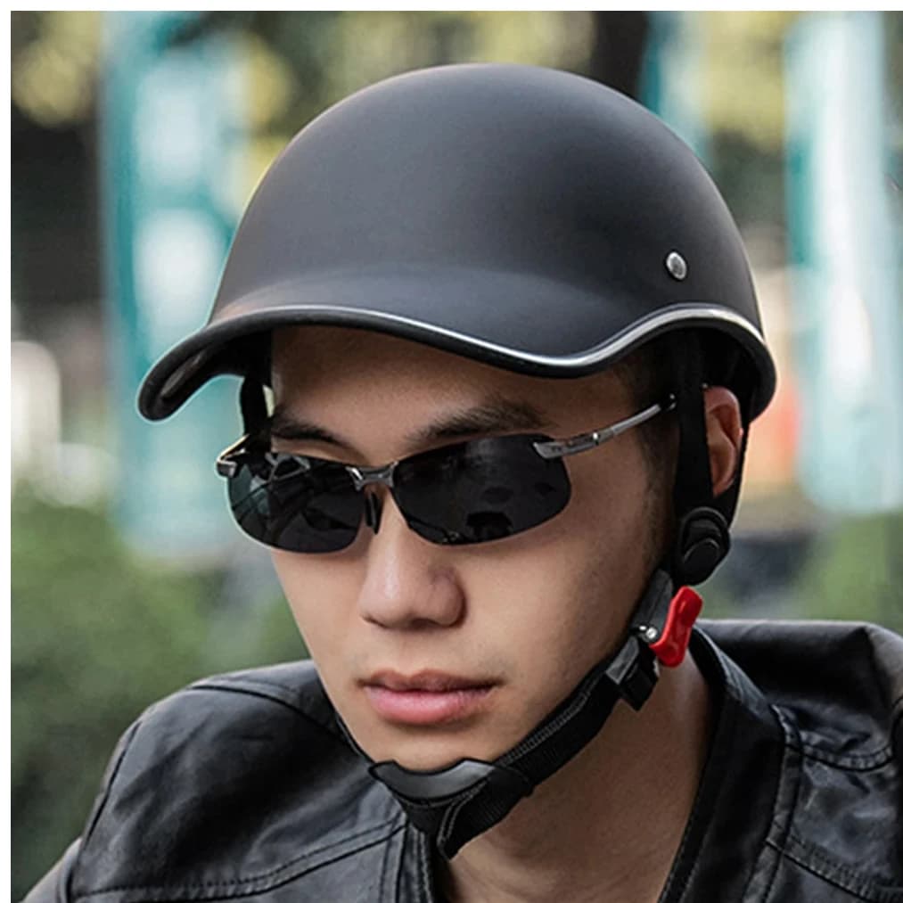 Fashionable Adult Electric Bicycle Helmets Shock Resistance Baseball Hat Style Horse Riding Safe Helmet Solar Protection Cycling Equipment