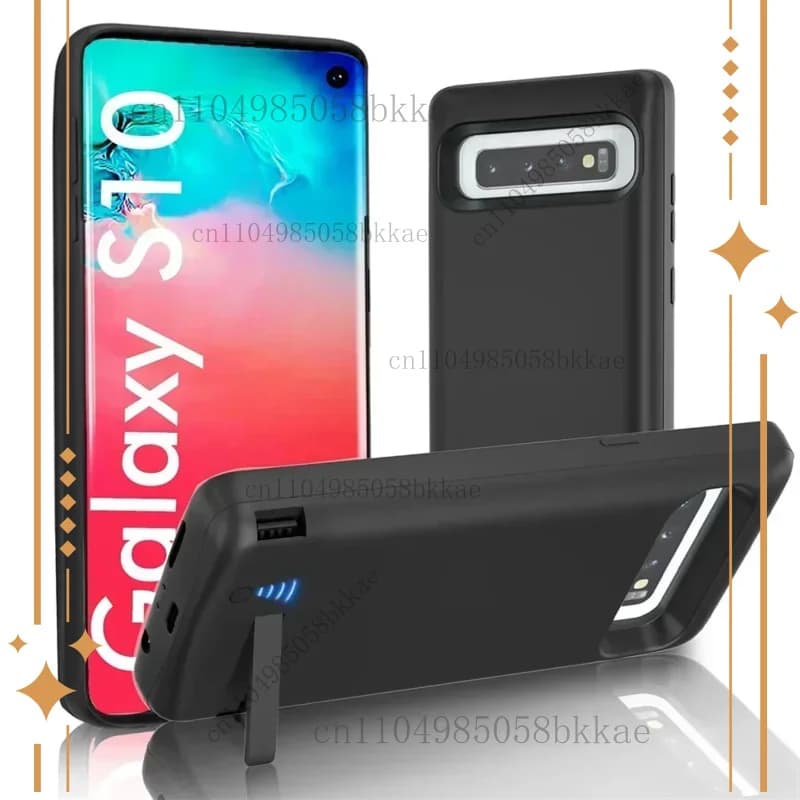 Custodie per caricabatteria da 20000 mAh per Samsung Galaxy S10 S10e Custodia per batteria antiurto in silicone Slim Power Bank per Samsung S10 Plus