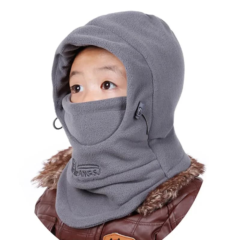 Passamontagna per bambini di 3-12 anni, berretto da sci, maschera invernale con cappuccio, cappello da neve per la stagione fredda e scaldacollo per bambini piccoli, ragazzi e ragazze