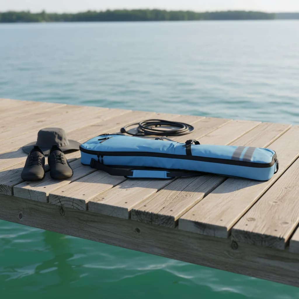 Per borsa da paddle a 3 sezioni per kayak/canoa, nylon Oxford 91x27 cm, organizer con tasche, adatta per carbonio/alluminio/fibra di vetro