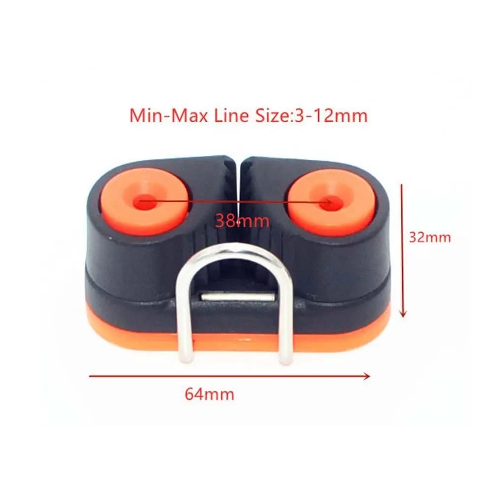 Cuscinetti a sfera universali Morsetto per corda in nylon Kayak con anelli principali Tacchetta per camma ad ingresso rapido Tacchetti per barche hardware marino