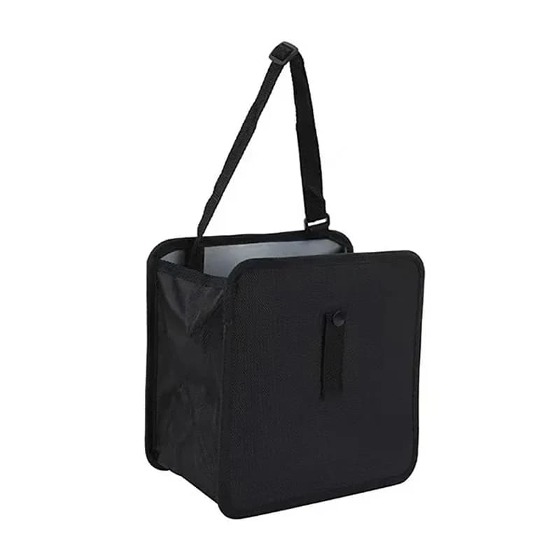 Pattumiera per auto portatile Borsa portaoggetti con tasca in rete sospesa impermeabile per sedili posteriori per auto Organizzatore interno per auto facile da pulire