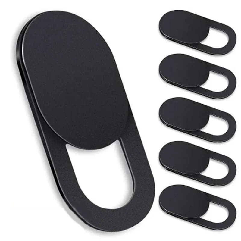 Webcam cover with shutter magnet, plastic camera cover for iPad tablet, web, laptop, PC, camera, cell phone lenses, privacy sticker