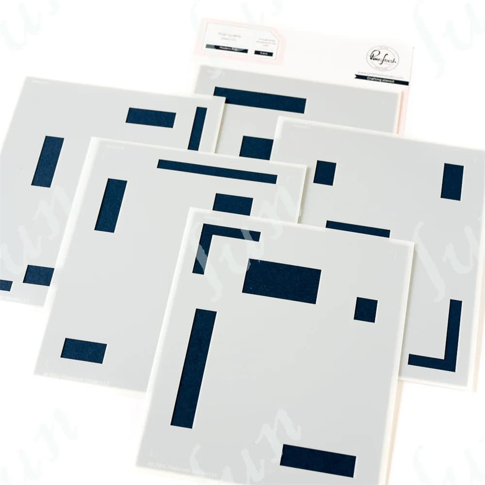 Tappeto moderno Stencil a strati modello di artigianato riutilizzabile disegno fai da te Scrapbooking Stencil da colorare modelli per la pittura