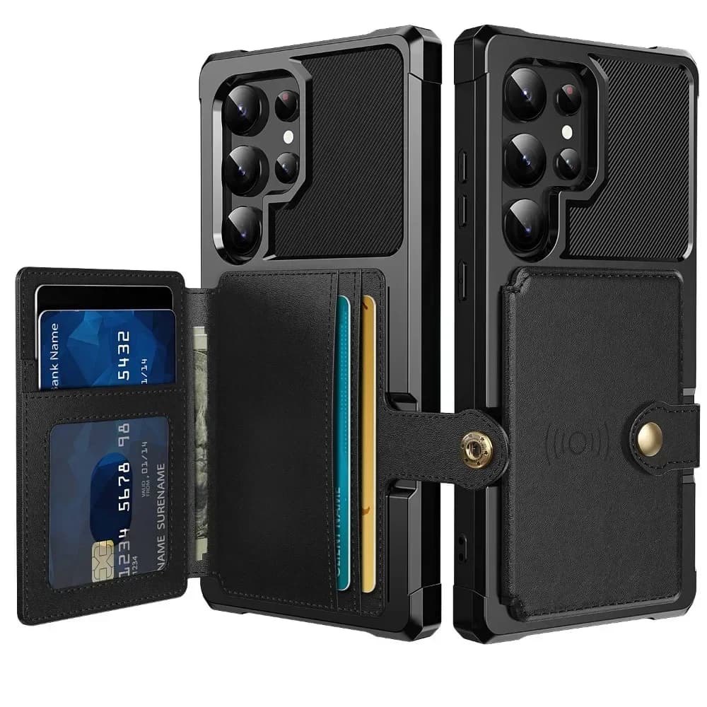 Custodia a Portafoglio per Samsung Galaxy S24 S23 FE S25 Plus S22 S21 S26 Ultra A17 A37 A56 A36 A55 A35 A15 A54 A34 A52S A05S A05 A16