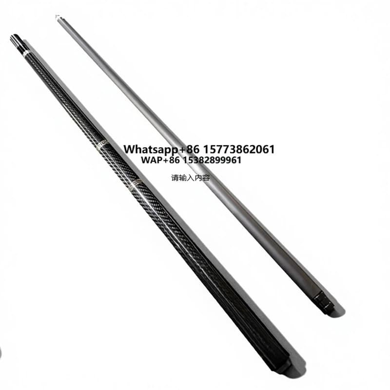 Miao Jin Carbon Fiber Pool CueSnooker & Billiard Cues with Stainless Steel Joint for Pool & Misc Games