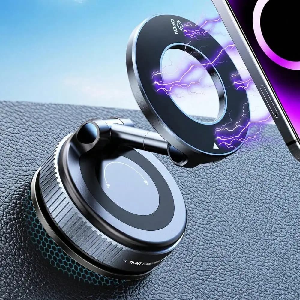 Flash sale Upgraded 360° Nano Gel Vacuum Magnetic Phone Holder, Car Phone Holder , Suction Cup Phone Mount For Car/For IPhone 17 Pro Max