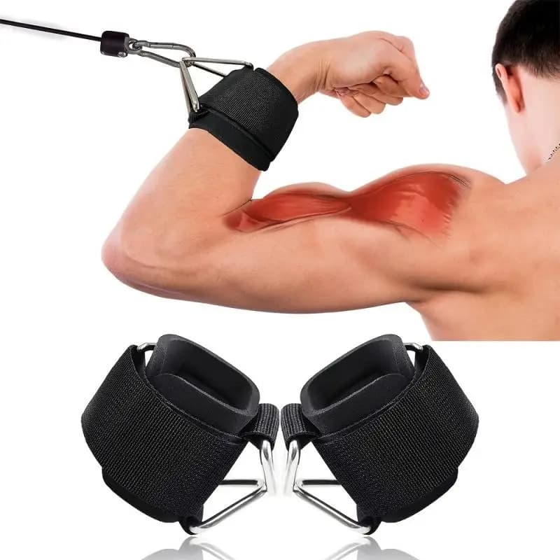 Cinturini per Caviglie Regolabili con Anello a D, Supporti per Esercizi Gambe, Allenamenti in Palestra, Protezione Sportiva per Adduttori
