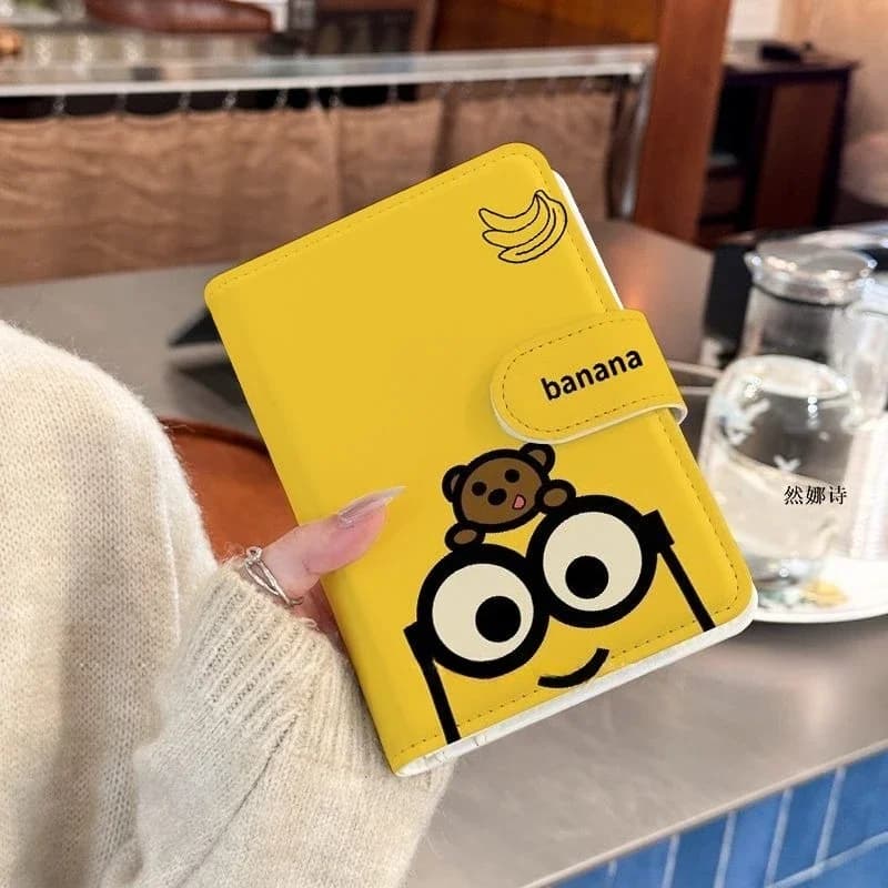 Minionsed Multi-Functional Portable Wallet Card Holder Passport & ID Card Case High Appearance Magnetic Buckle Perfect Gift