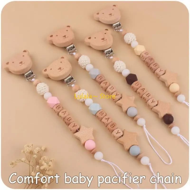 Y4QA Anti-Lost Baby Teether Toy Cint Bregine Toething Teether
