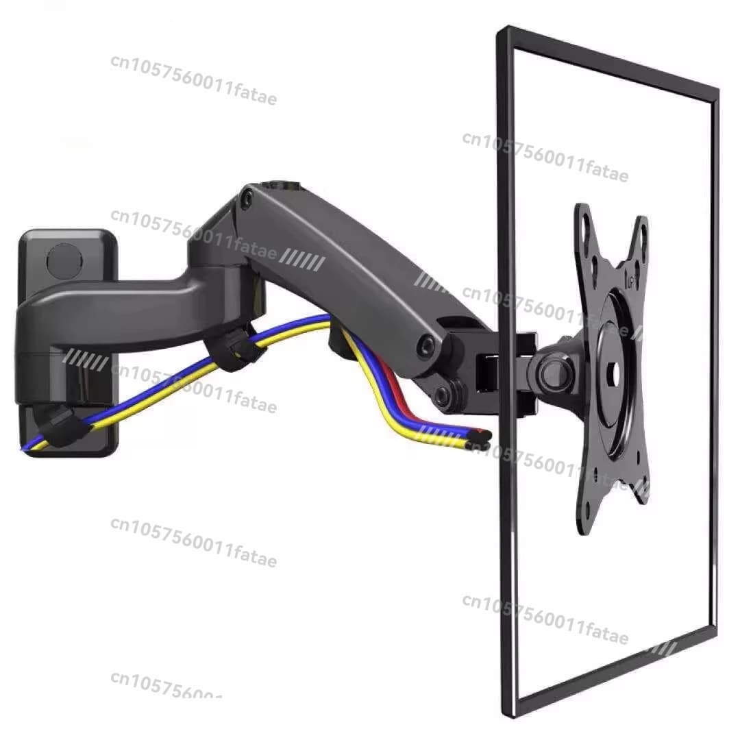 Support for touch screen, monitor swing, control monitor support, mechanical lifting and telescopic height bracket