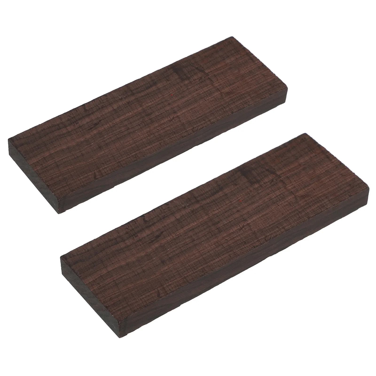 2 Pezzi Blocchi Robusti in Legno di Ebano per Ponte, Sella, Cordiera di Chitarra, Kit Fai da Te, Forniture per Liutai, Ricambio per Chitarra Acustica e Basso