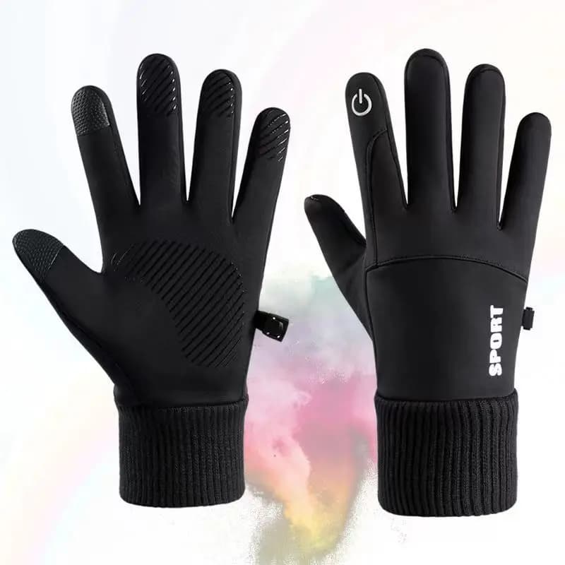 Women's Winter Biker Gloves Cycling Hot Loose Ski Gloves Water Repellent Gym Anti-slip Touch Screen