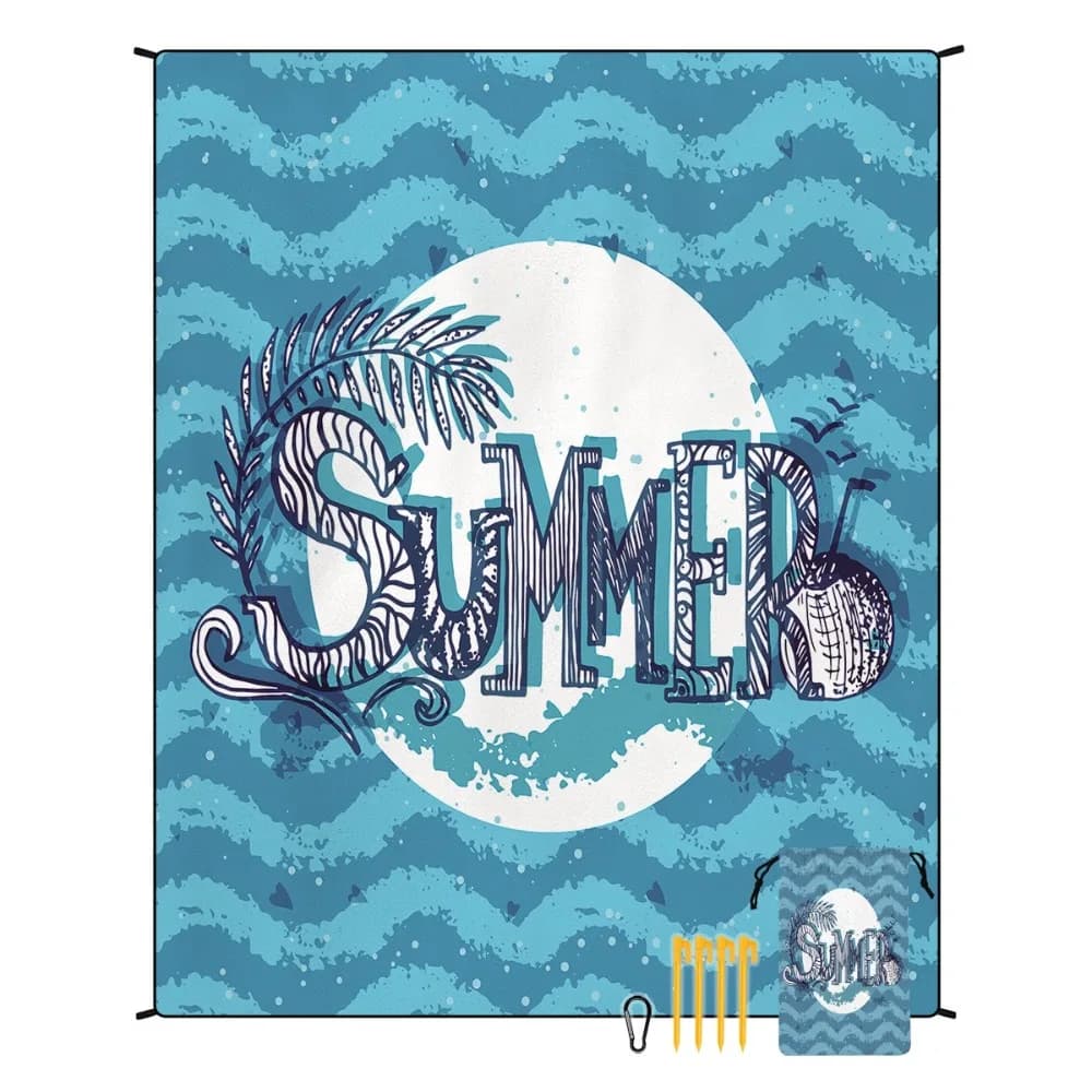 Telo Mare Estivo ad Asciugatura Rapida 180x220CM, Coperta da Picnic, Tappetino Yoga da Viaggio per Esterni, Asciugamano in Microfibra, Coperta da Campeggio e Spiaggia