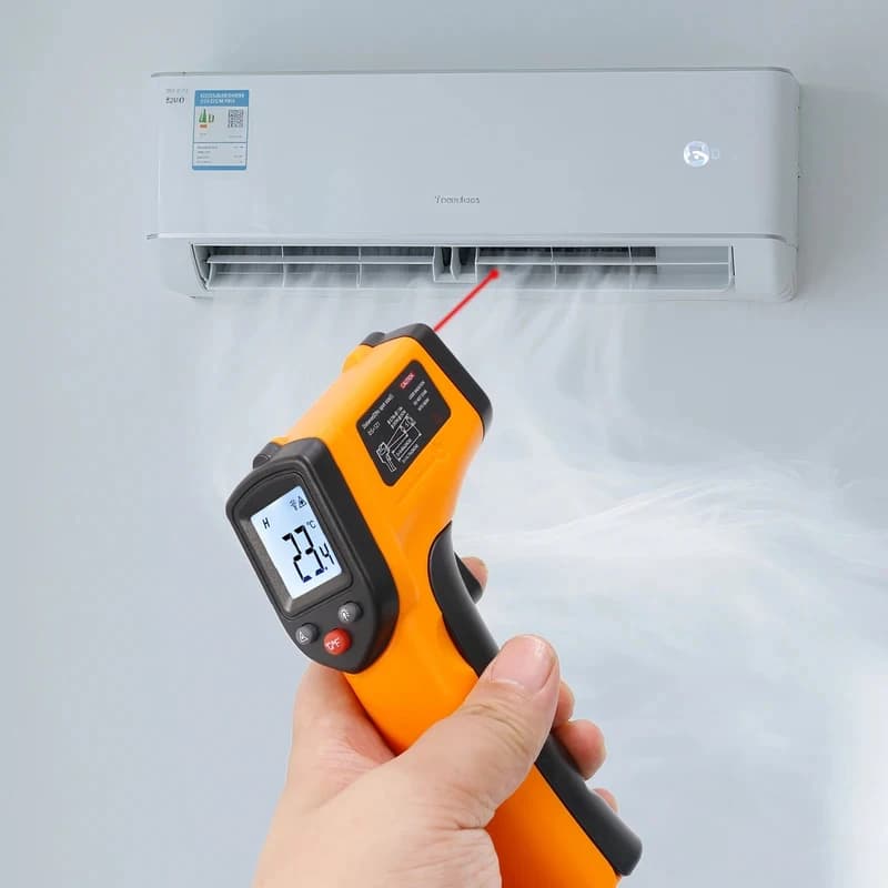 Nuovo Termometro a Infrarossi Portatile, Misuratore di Temperatura Senza Contatto con Laser -50-600°C ° C per Uso Industriale, Domestico e Automobilistico