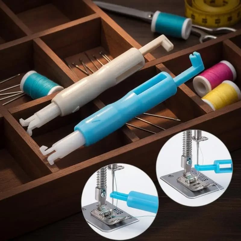 Automatic Sewing Needle Inserter Easy Operate Needle Threader Tool for Elderly People with Poor Eyesight Sewing Use