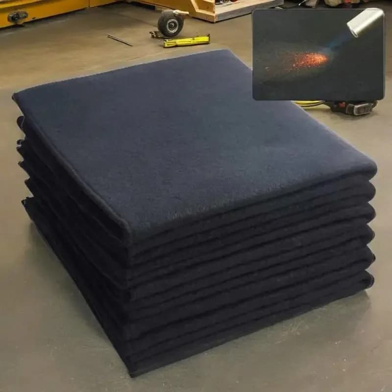 Coperta per saldatura in fibra preossidata da 2 mm/5 mm Tappetino isolante non tessuto resistente al calore ignifugo per saldatura e saldatura Uso di sicurezza