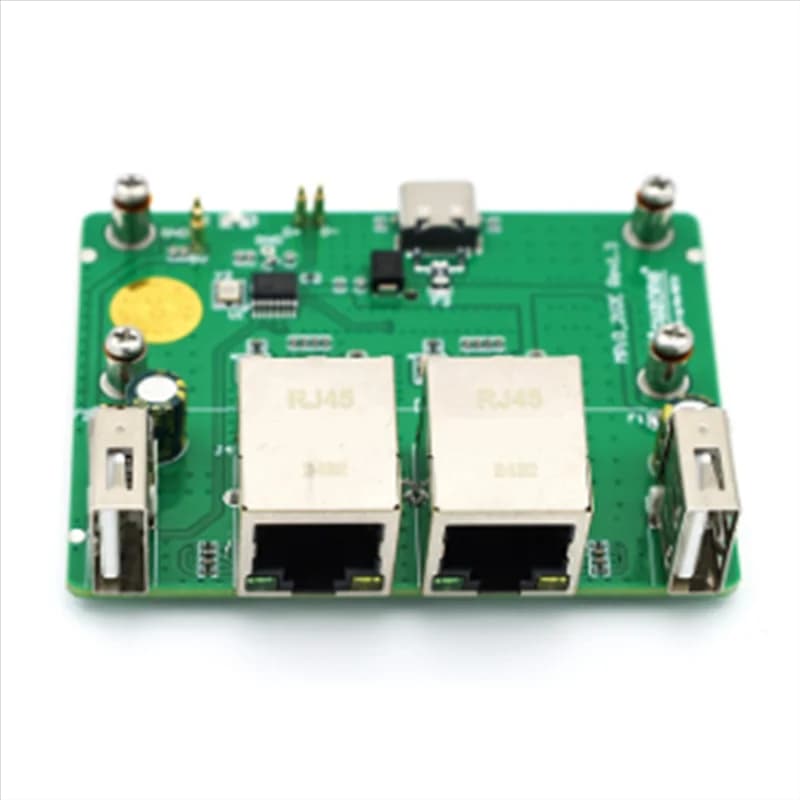 Superbo 1 PZ/LOTTO Per Raspberry PI Zero 2W Doppia Porta di Rete Scheda di Espansione HUB USB Dock RJ45 Ethernet Hub Modulo