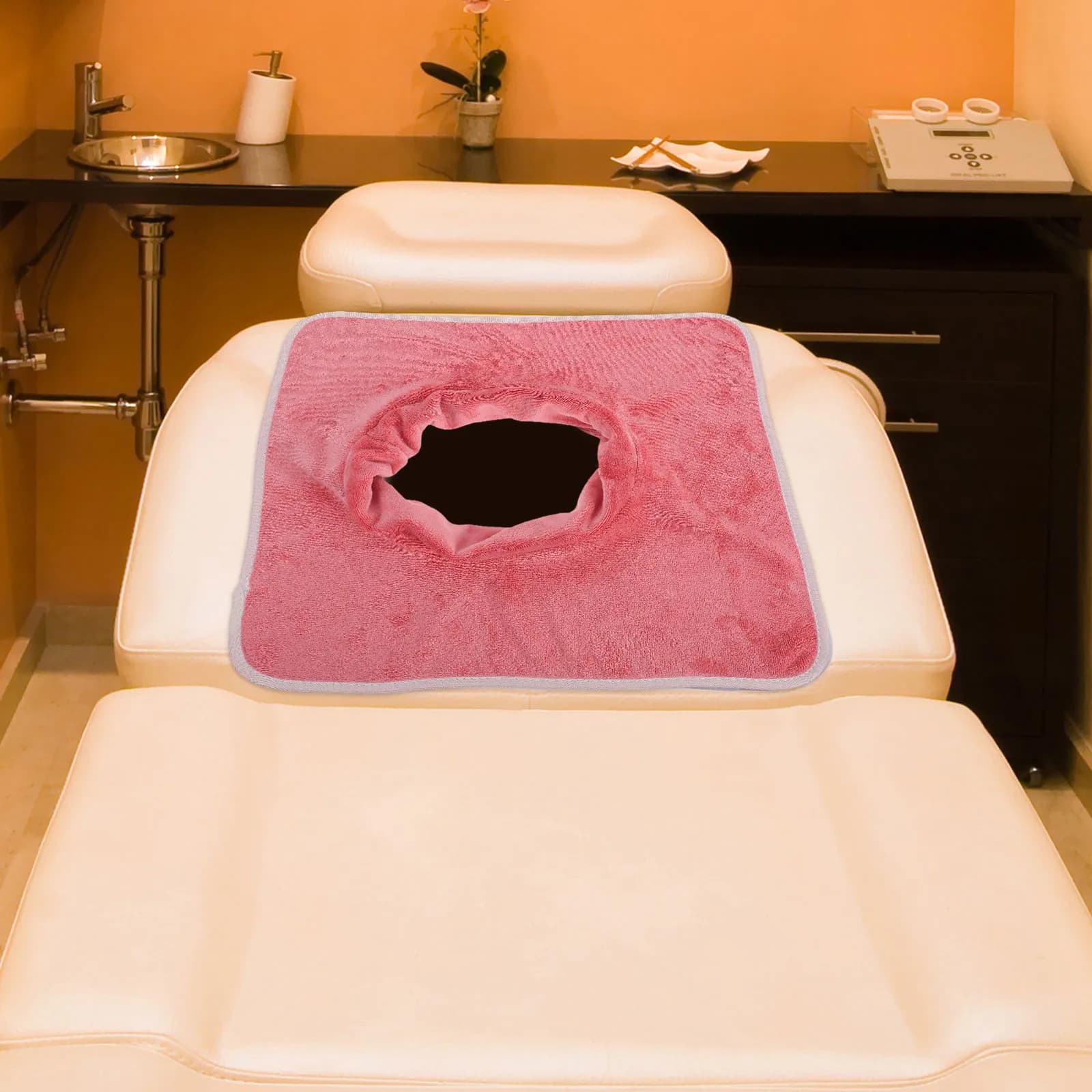 Massage Cot Sheet with Hole, in Microfiber Soft and Breathable, Multipurpose for Spa and Salon, Cover for therapeutic Cot