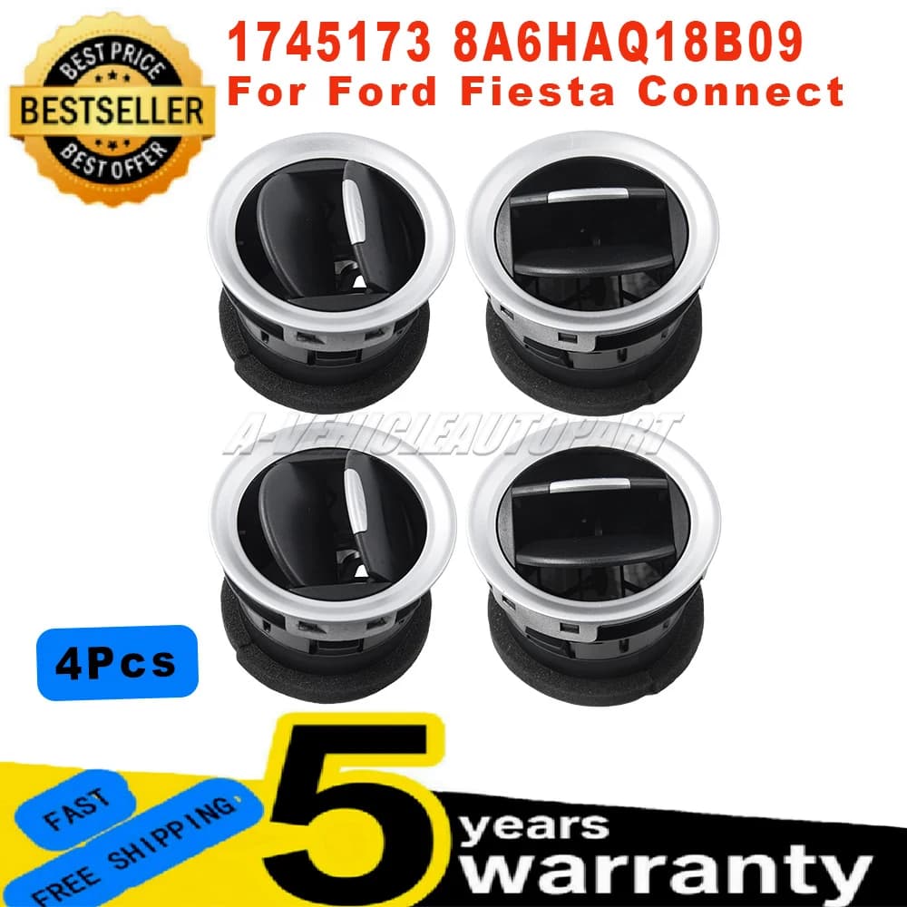 Nuovo 8A6HAQ18B09 per Ford Fiesta Connect, Griglia di Ventilazione Anteriore per Cruscotto, Diffusore Aria Condizionata, Pannello in ABS, Accessori Auto