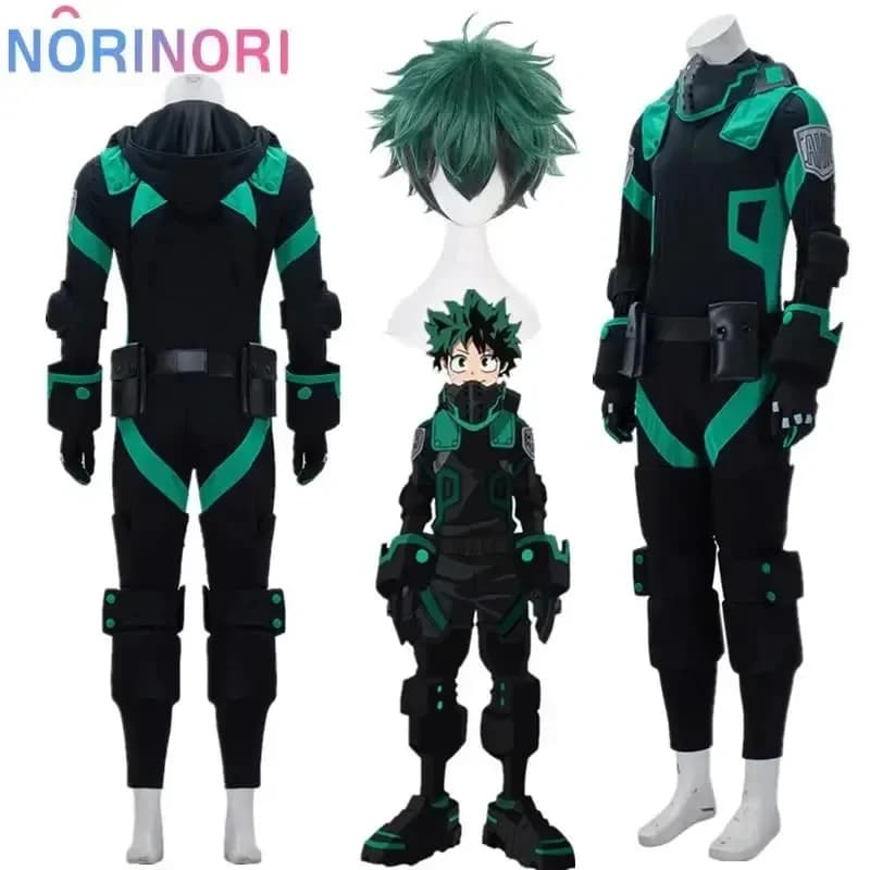 Premium Outfit My Academia World Heroes Mission Boku No Hero Akademia Izuku Midoriya Deku Cosplay Costume Green Battle S