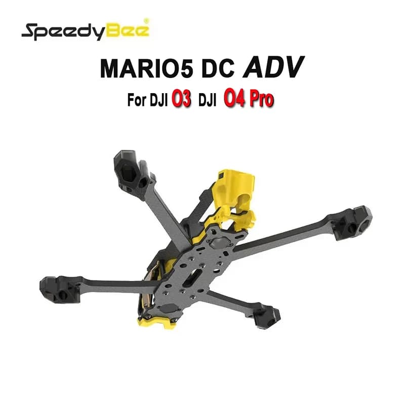 SpeedyBee Mario 5 XH DC Advanced Frame 5 inch for O3/O4 PRO version with FPV Freestyle RC Racing Carbon Fiber Plate