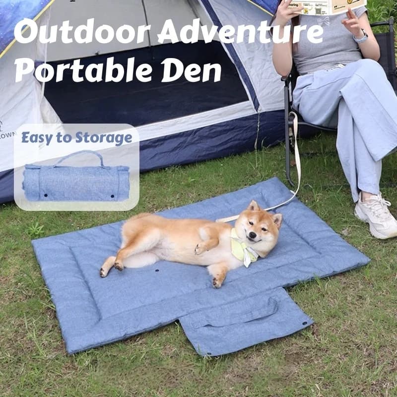 Den per avventure all'aria aperta per tutte le stagioni - Cuscinetto impermeabile HydroShield per cani e gatti, letto portatile per animali domestici facile da masticare