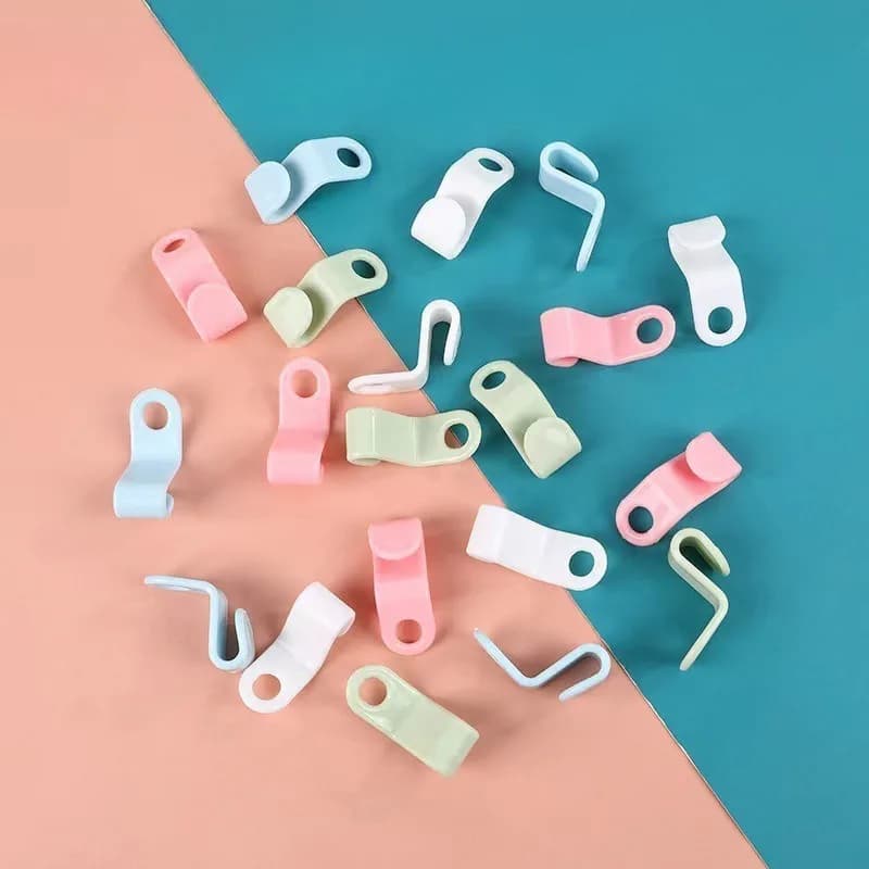 Ganci Connettori per Appendiabiti, Ganci Salvaspazio a Cascata per Organizzare e Impilare, Ganci in Plastica per Appendiabiti 20 Pezzi
