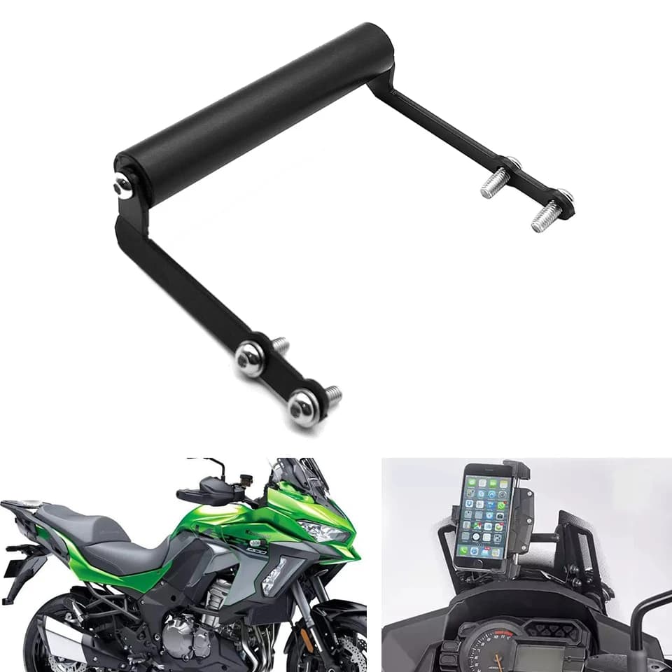 Fits for Kawasaki Versys 1000 LT ABS KLZ1000 2015-2018 Motorcycle GPS Navigation Holder Smart Phone Adapt Base Mount Bracket