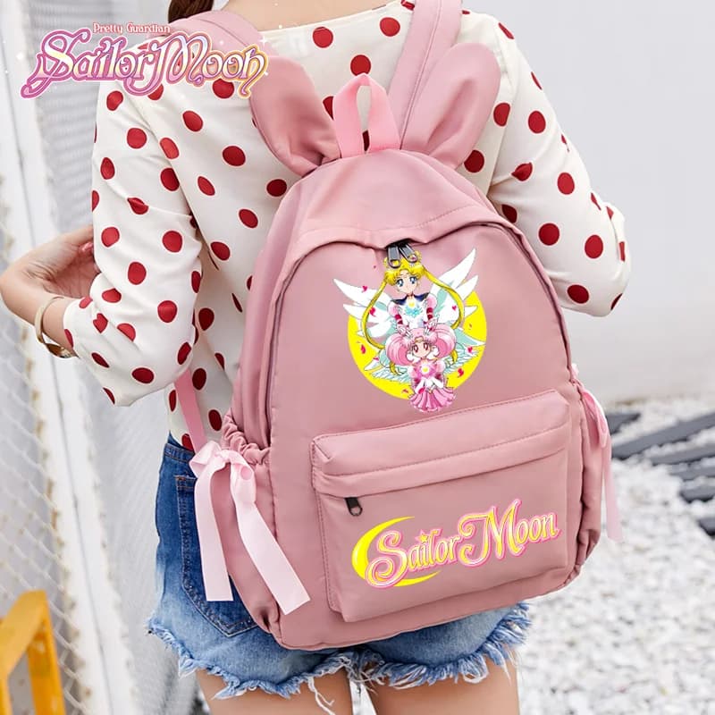 Zaino Sailor Moon per Ragazze, Studentesse e Adolescenti, Zaino Tsukino Usagi Kawaii, Borse Casual da Scuola per Donne, Regali per il Nuovo Semestre