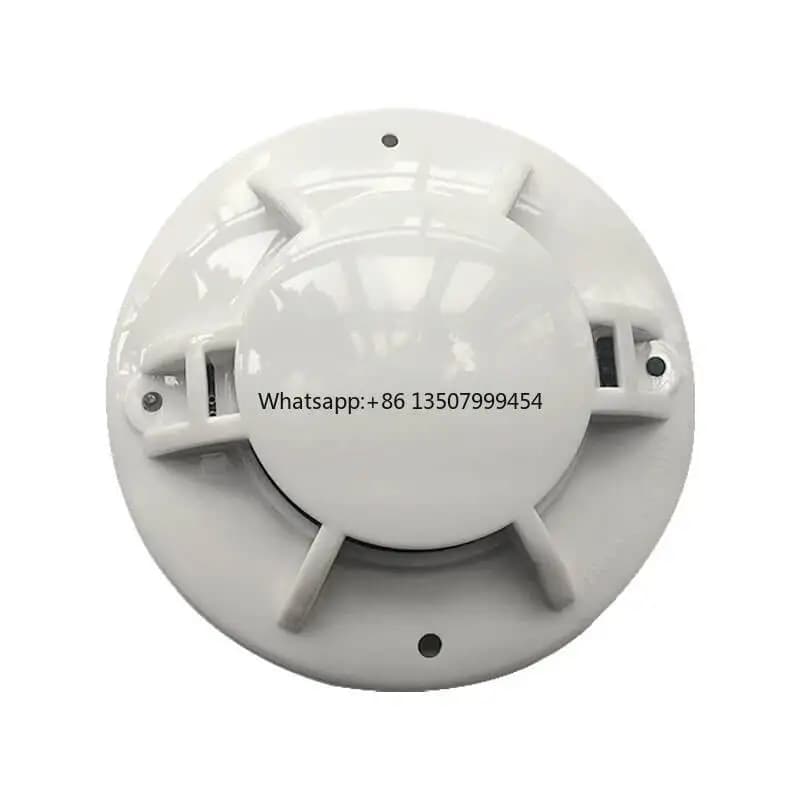 Rilevatore di Fumo Fotoelettrico a 2 Fili per Allarme Antincendio, Certificato CE, Impermeabile/Resistente alle Intemperie, Protezione Antincendio
