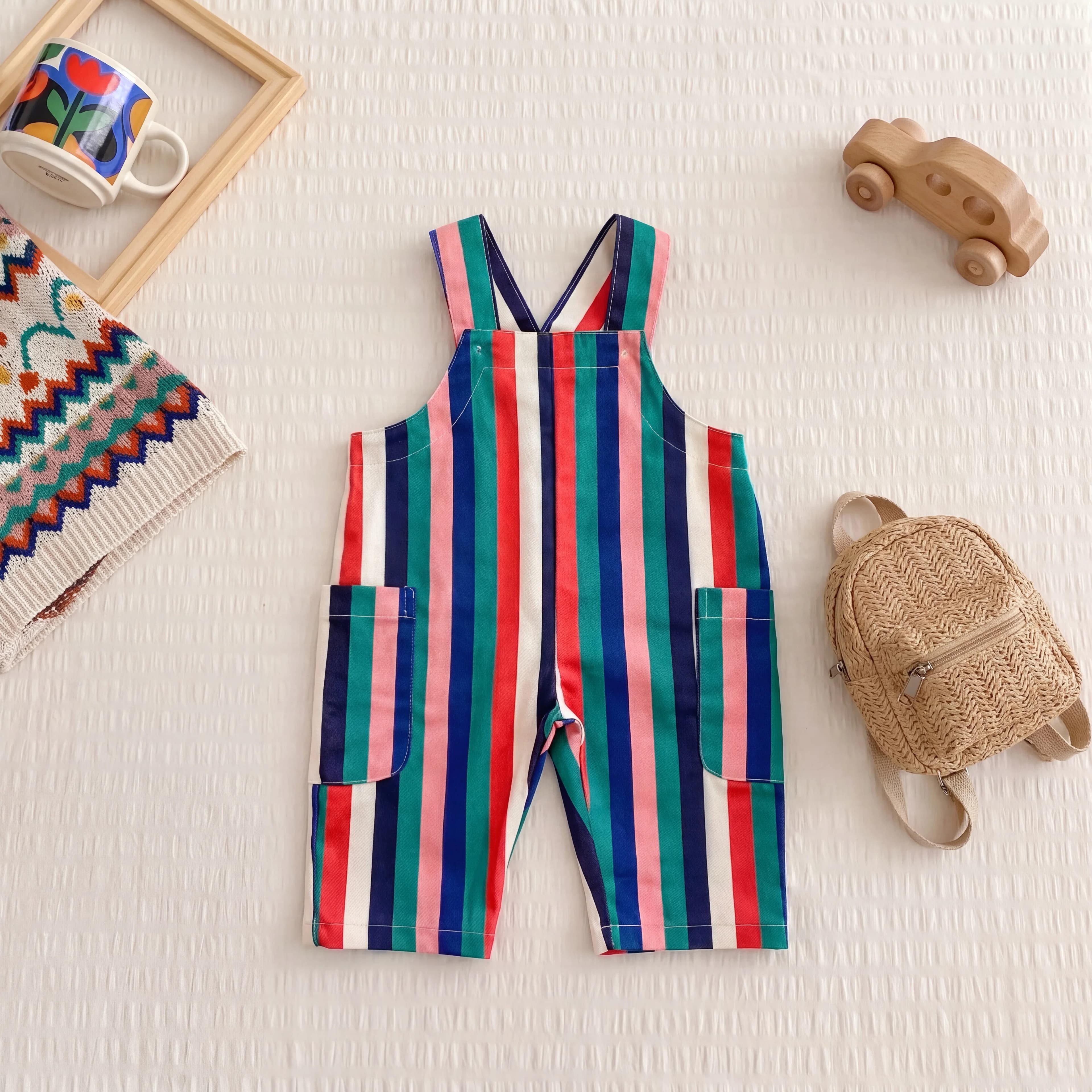 Baby Carrier Pants, Spring and Autumn Infant One-Piece Clothing, Stylish and Trendy Baby Onesie, Crawling Suit