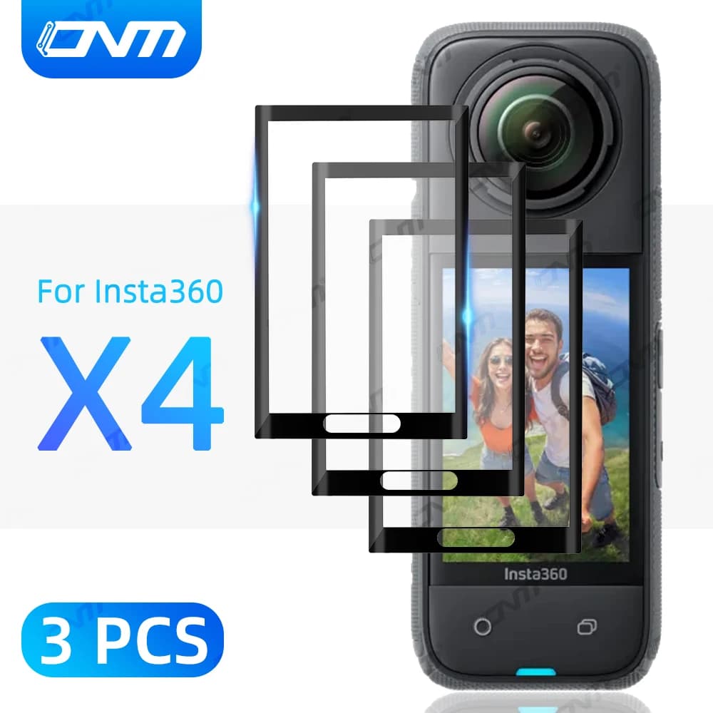 Pellicola salvaschermo 3 pieces for accessories Insta360 X4 Anti-scratch film for Insta 360 X4 Full Cover Protective Film (No glass)