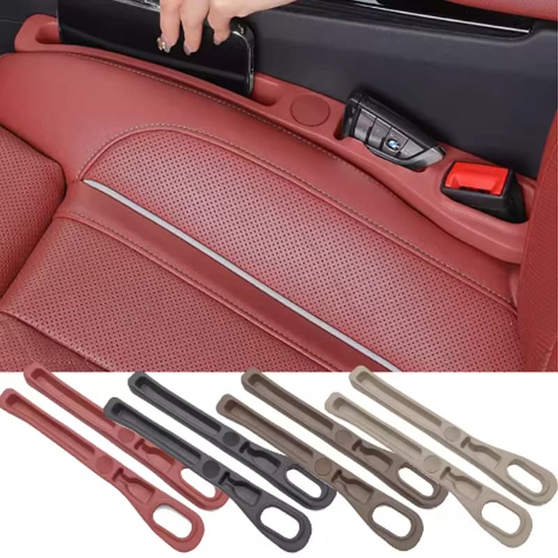 Organizzatore di riempimento per spazi vuoti per seggiolino auto da 2 pezzi Striscia impermeabile per tappi per spazi vuoti per seggiolino auto con 2 scanalature Accessorio per interni auto