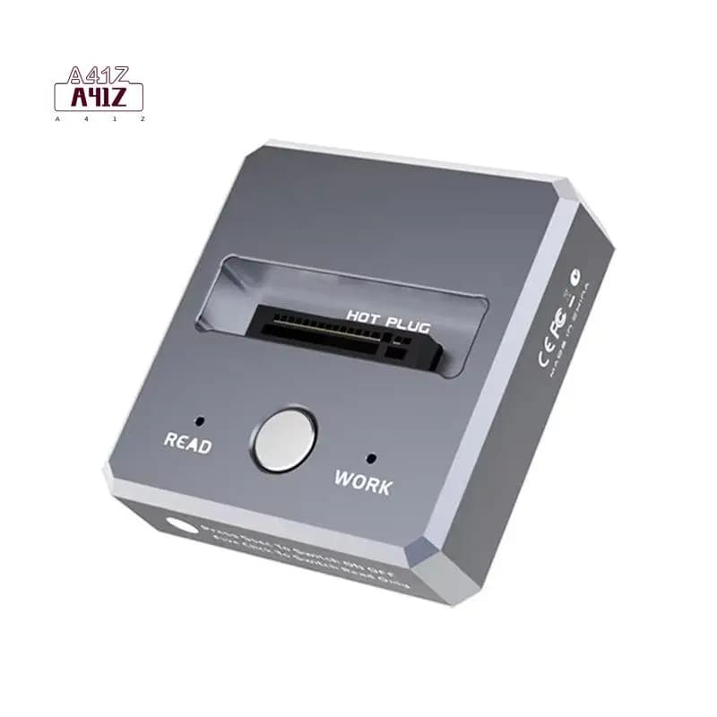 Lettore SSD A41Z-M.2 Nvme/SATA con Docking Station USB-C, Adattatore per Disco Rigido USB3.2 Gen2 10Gbps con Protezione da Scrittura