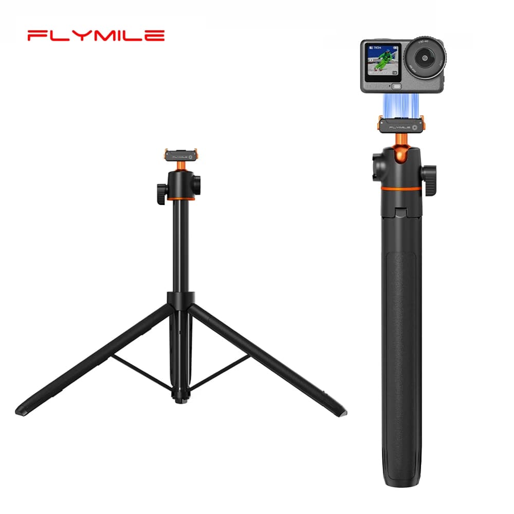 Base a Sgancio Rapido Flymile per Treppiede DJI OSMO Action 6/5 Pro/Nano, Accessori, Asta Selfie Regolabile per Fotografia
