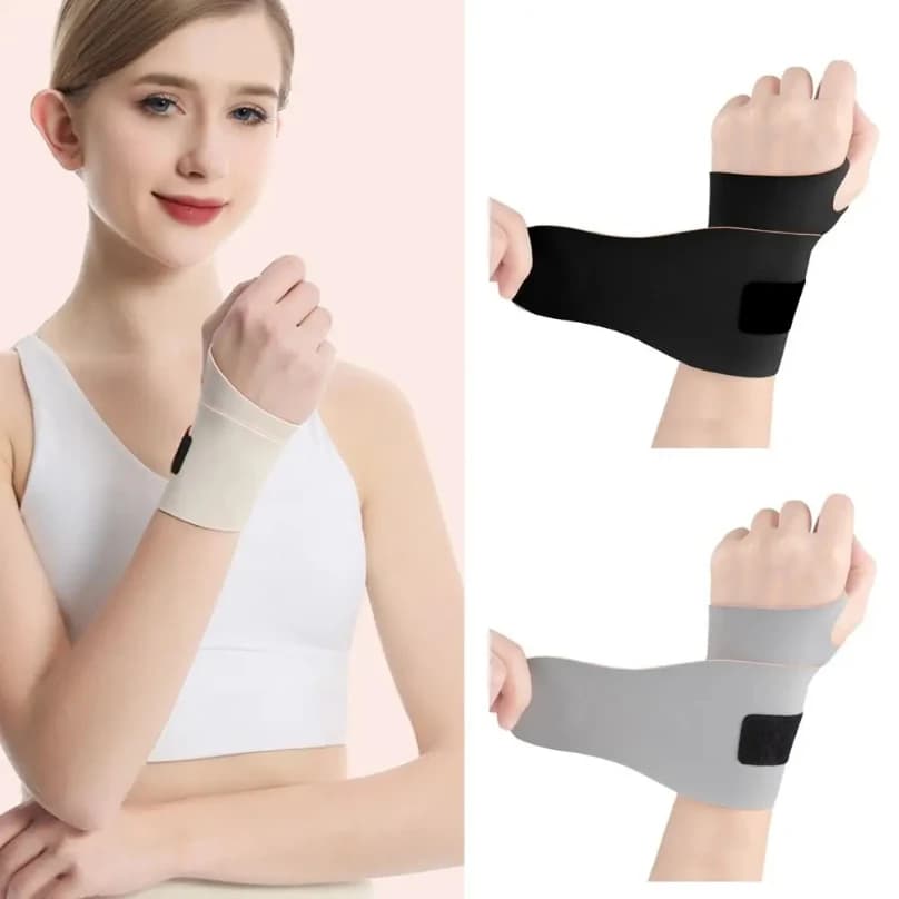 Tutore da polso ultrasottile portatile regolabile per la cura delle articolazioni, fascia da polso, equipaggiamento protettivo, cinturino sportivo traspirante, donna uomo